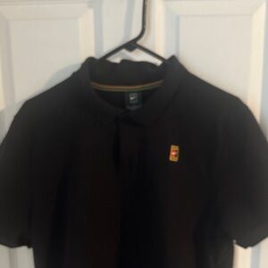 Nike Black Polo Shirt with Logo -XL- Excellent condition